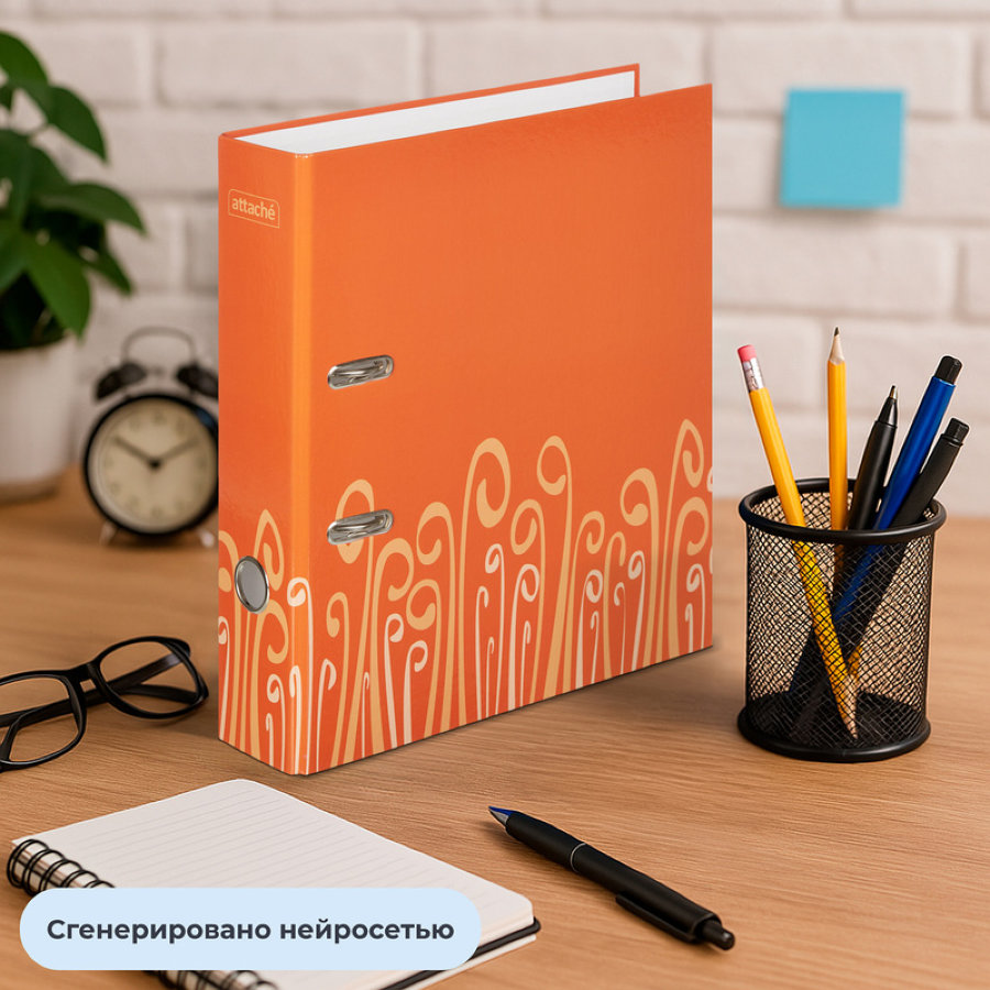 Регистратор ATTACHE Fantasy, 75мм, оранжевый