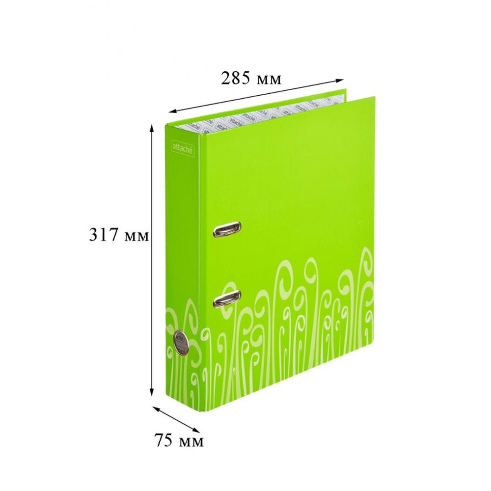 Регистратор ATTACHE Fantasy, 75мм, салатовый
