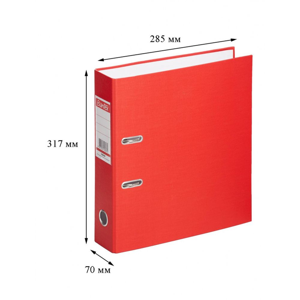 Регистратор BANTEX 1446-09, 70мм, красный