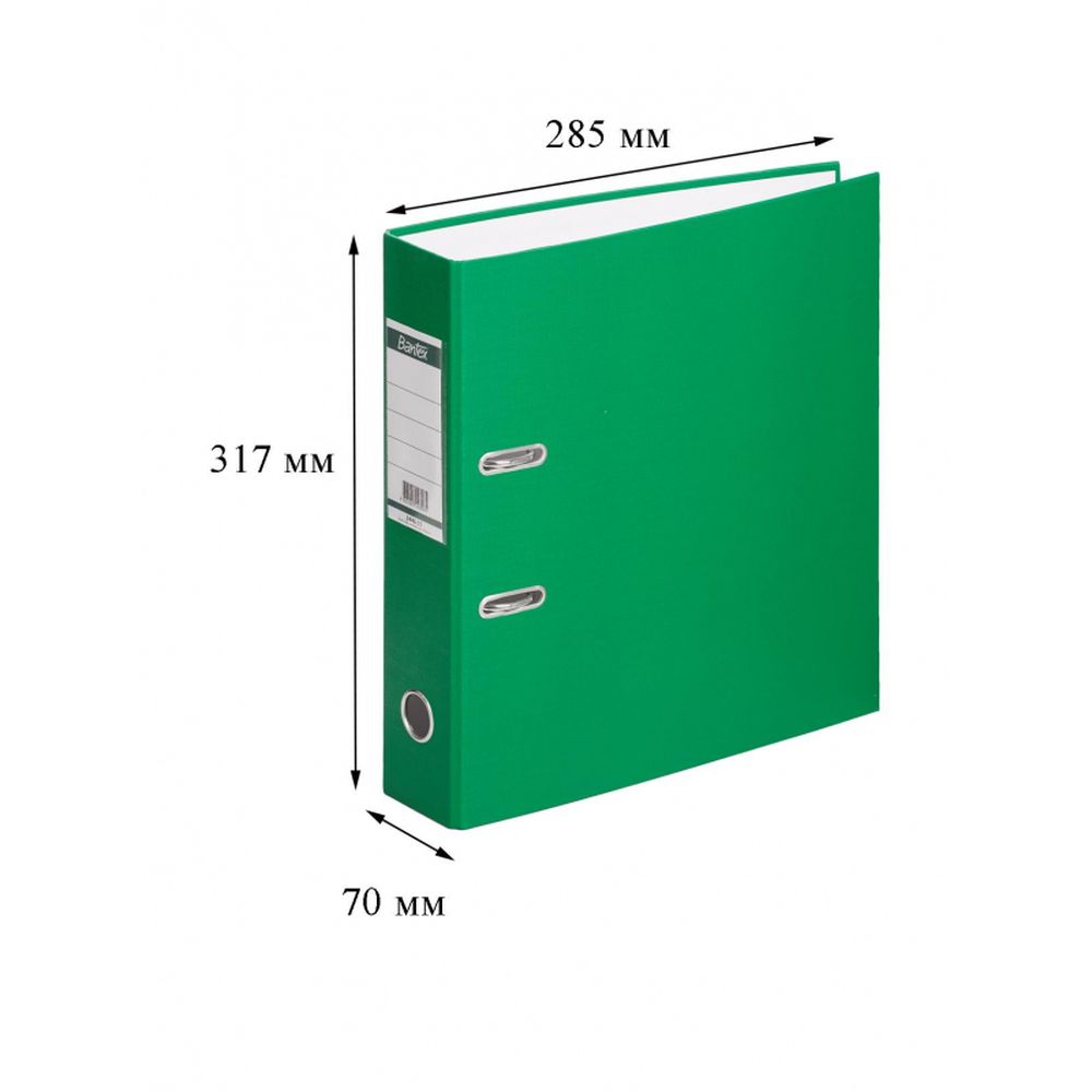 Регистратор BANTEX 1446-15, 70мм, салатовый