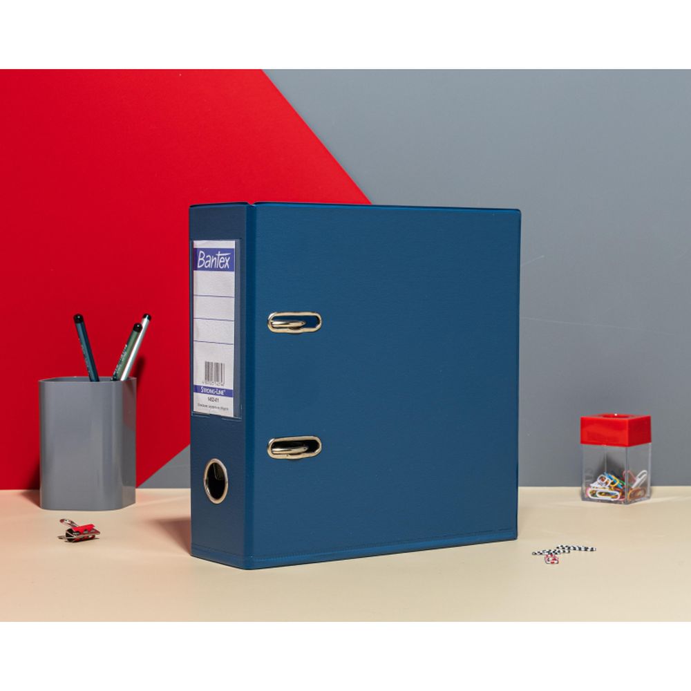 Регистратор BANTEX 1452-01, 70мм, А5, вертикальный, синий