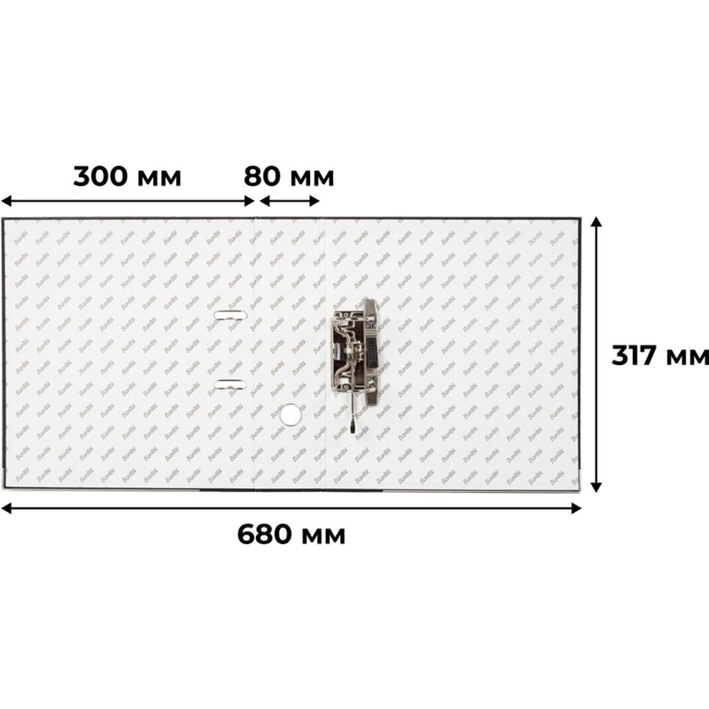 Регистратор BANTEX ECONOMY 1446-10 PLUS, 80мм,черный