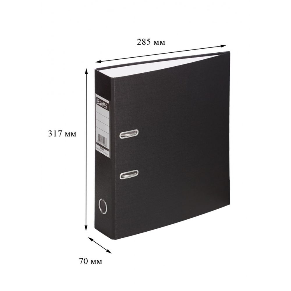 Регистратор BANTEX Economy, 70мм, черный