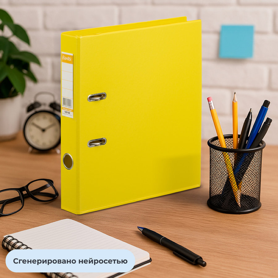 Регистратор BANTEX, 50мм, желтый