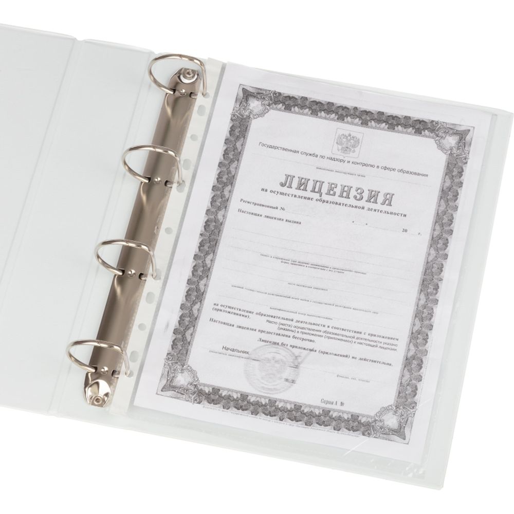 Папка "Панорама" Bantex, А4, 60/65мм, белая