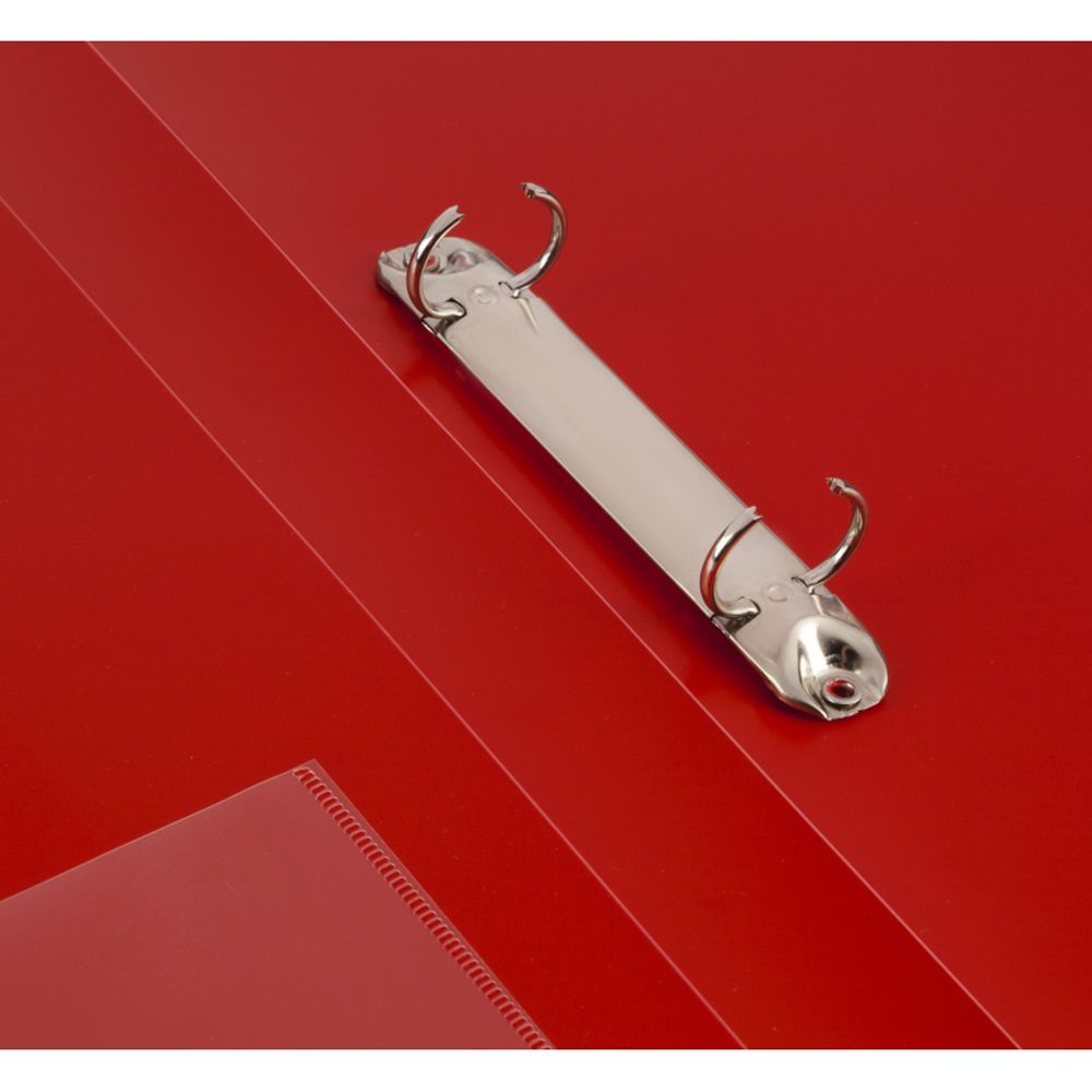 Папка на 2-х кольцах Attache F502/07, А4, 25/32мм, пластик, красная