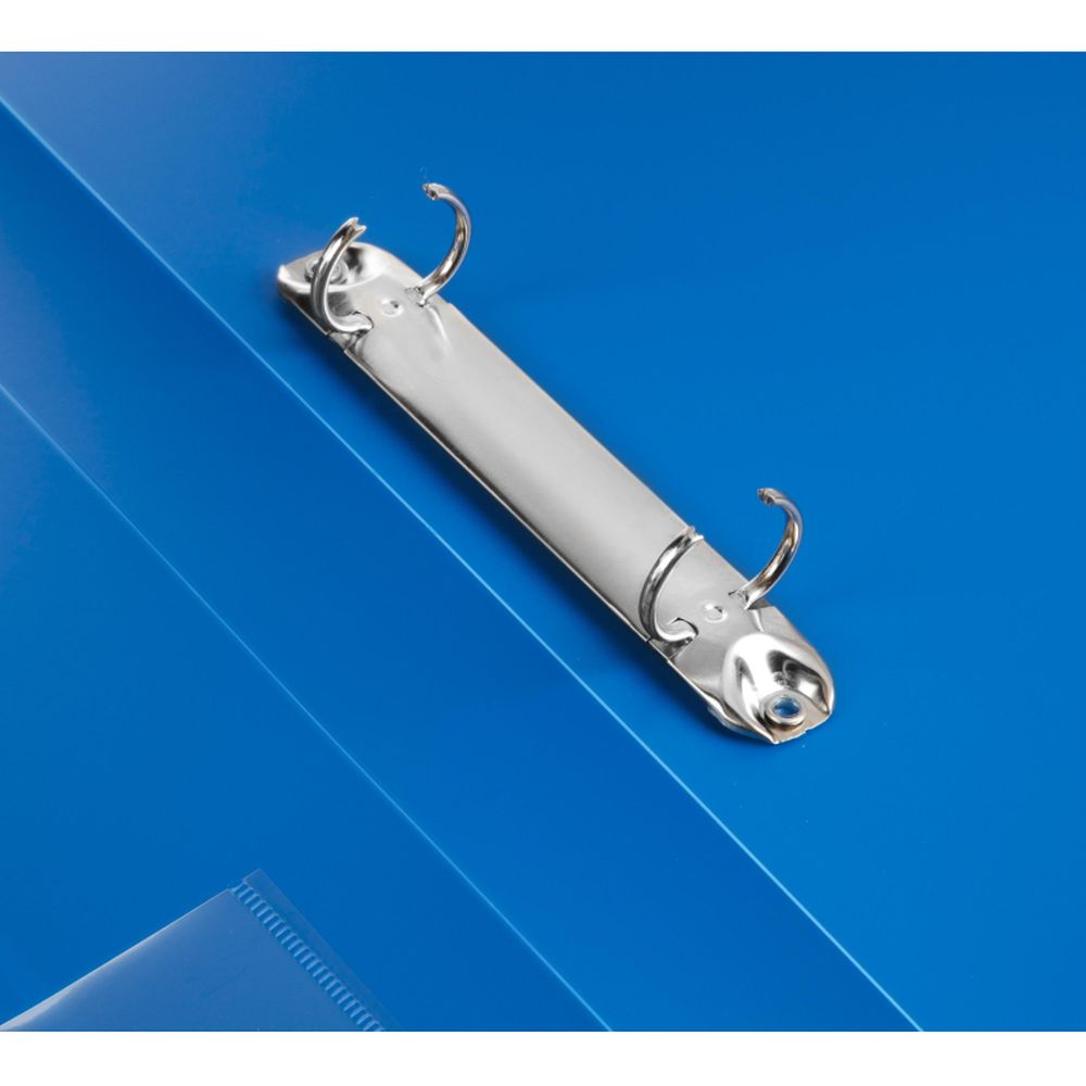 Папка на 2-х кольцах Attache F502/07, А4, 25/32мм, пластик, синяя