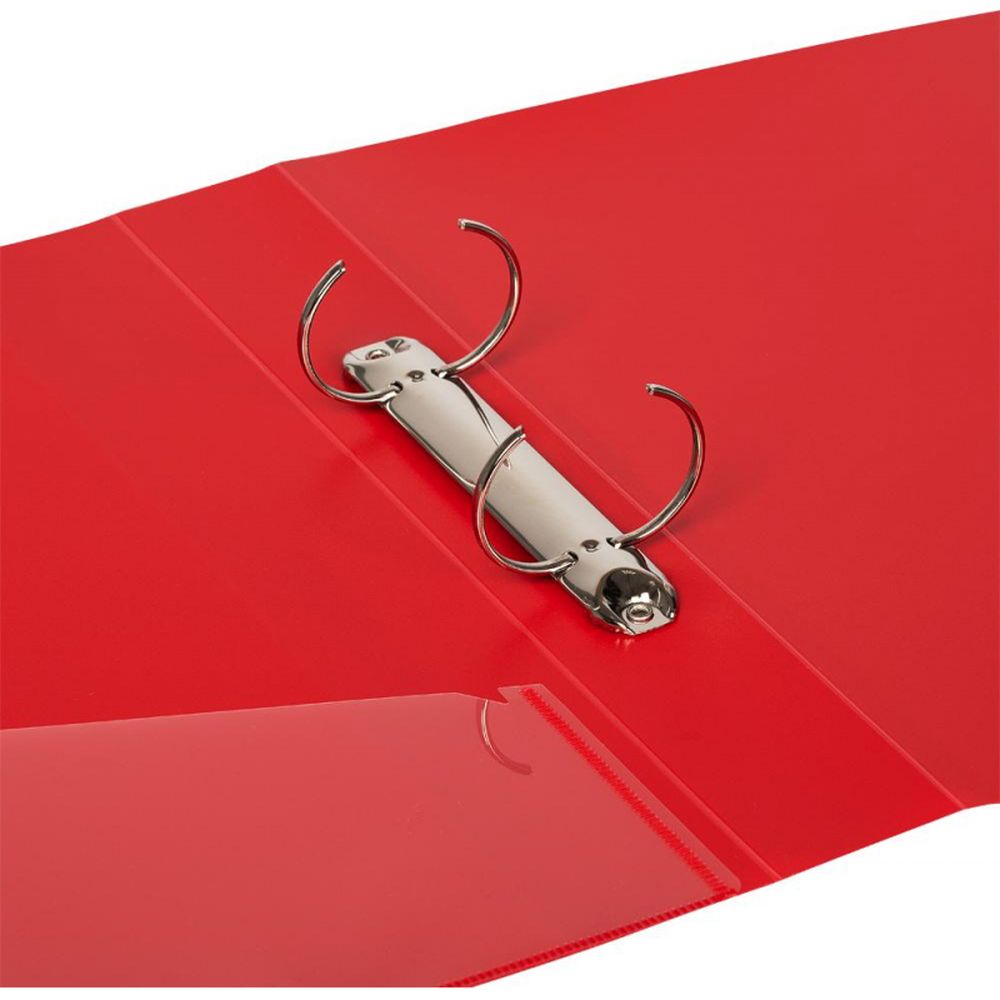 Папка на 2-х кольцах Attache F502/07, А4, 35/42мм, пластик, красная