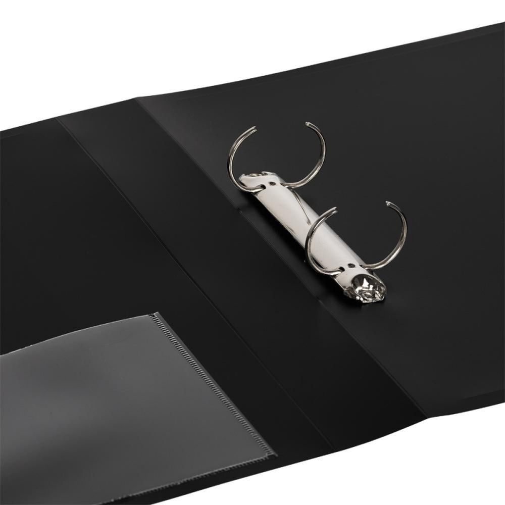 Папка на 2-х кольцах Attache F502/07, А4, 35/42мм, пластик, черная