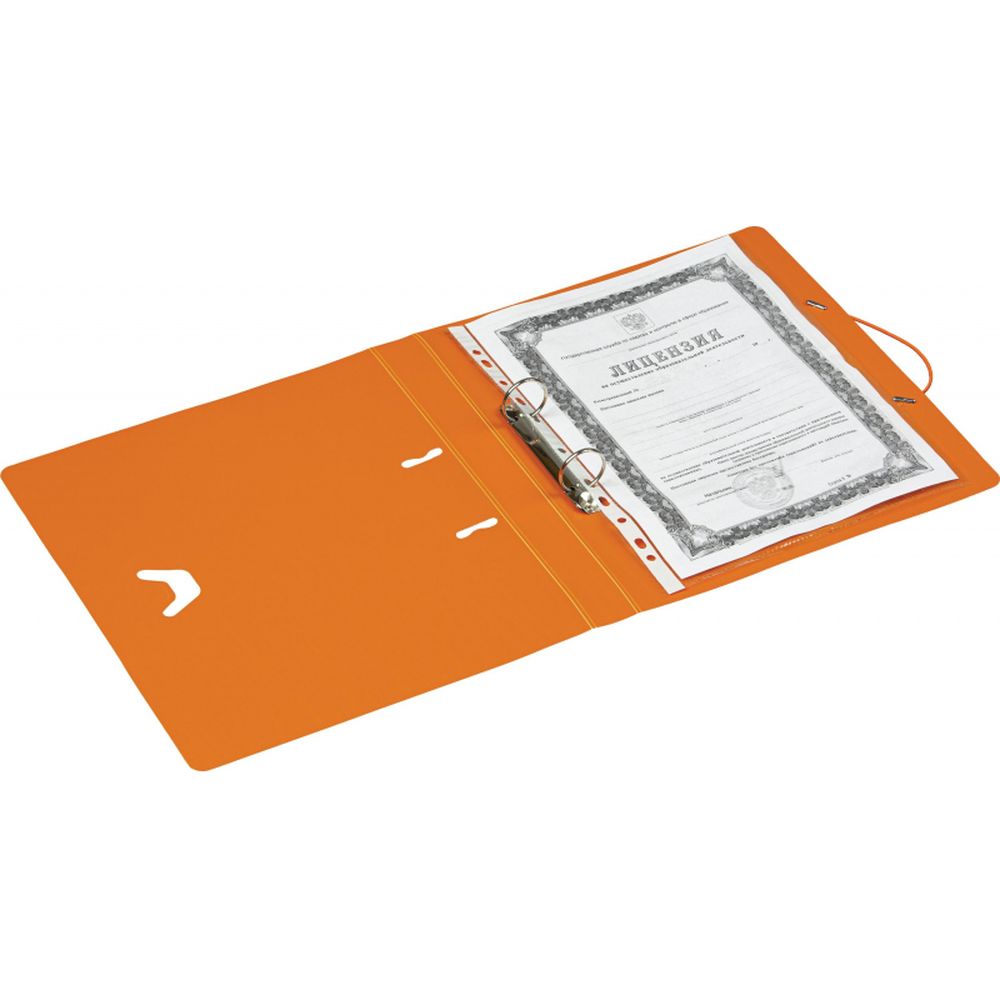 Папка на 2-х кольцах Attache Fantasy, А4, 30/35мм, пластик, оранжевая
