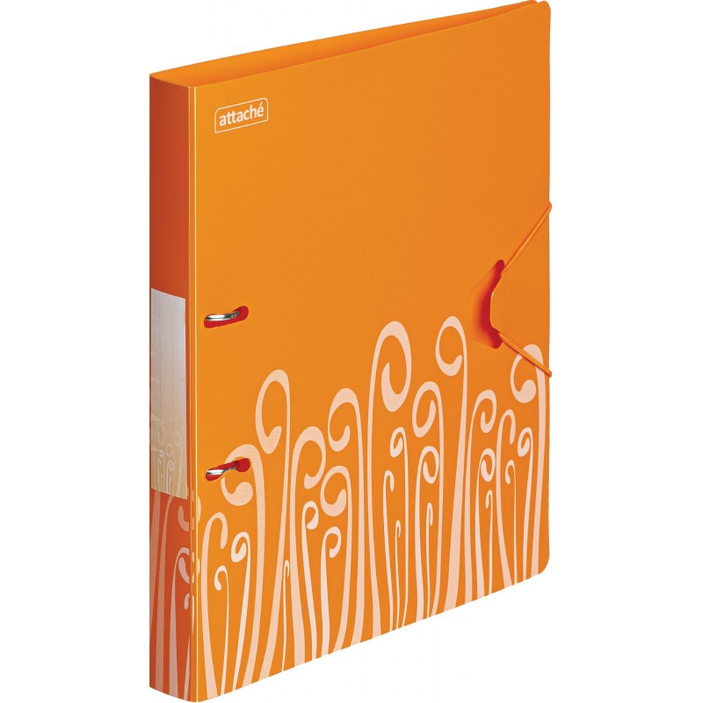 Папка на 2-х кольцах Attache Fantasy, А4, 30/35мм, пластик, оранжевая