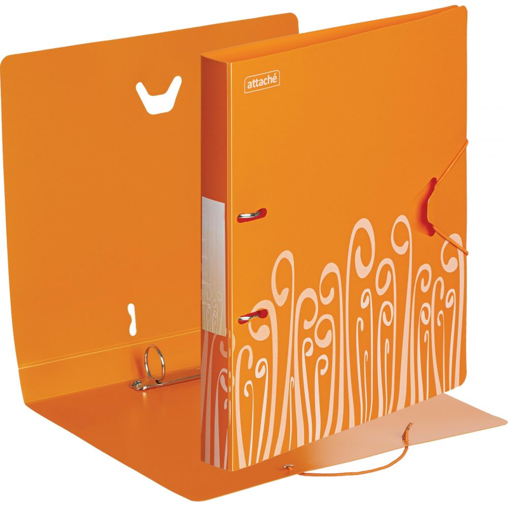 Папка на 2-х кольцах Attache Fantasy, А4, 30/35мм, пластик, оранжевая