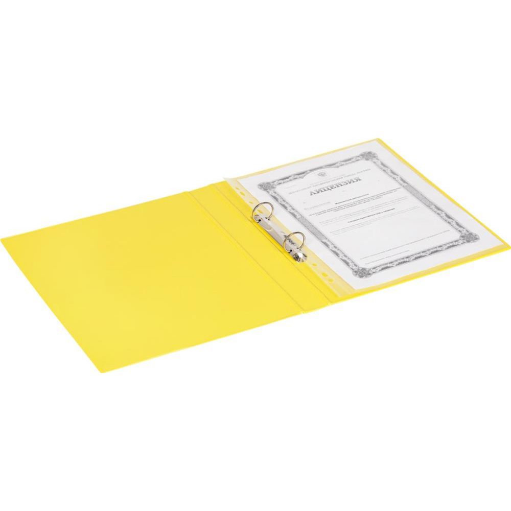 Папка на 2-х кольцах Bantex, А4, 25/35мм, картон/ПВХ, желтая