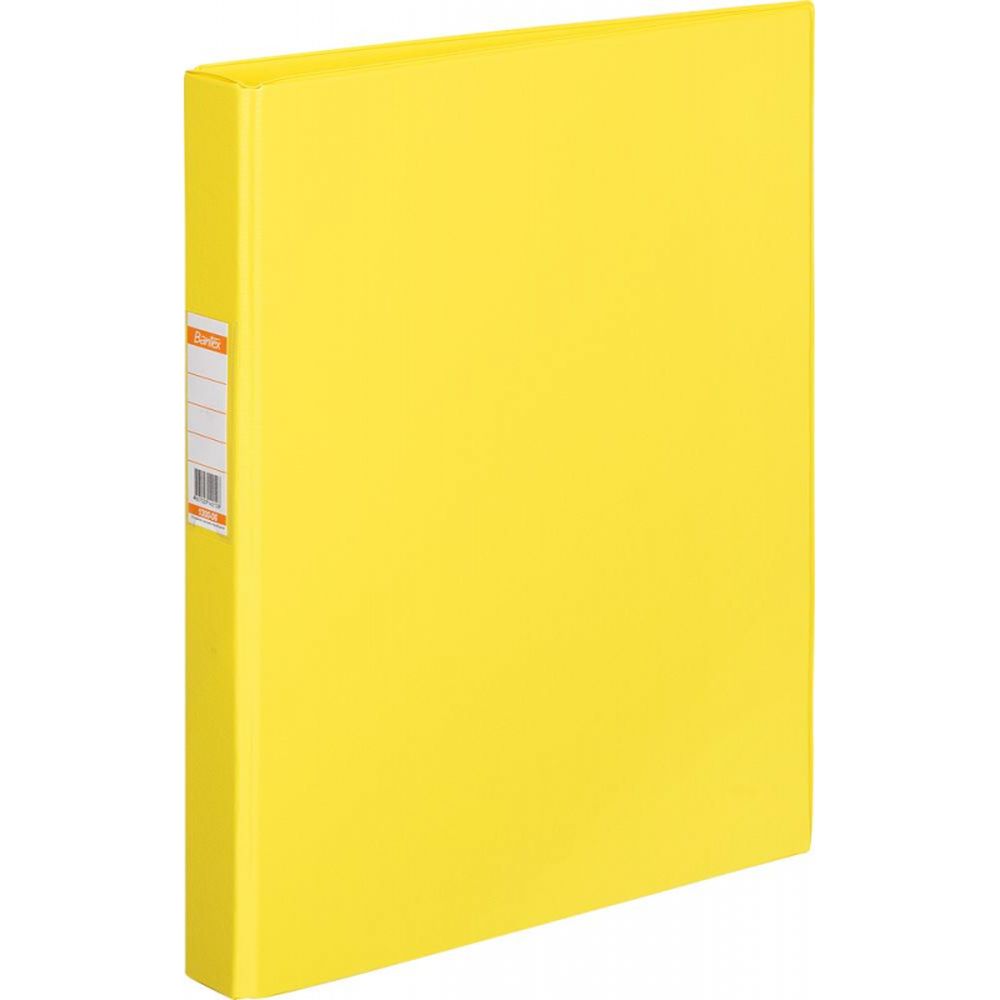 Папка на 2-х кольцах Bantex, А4, 25/35мм, картон/ПВХ, желтая