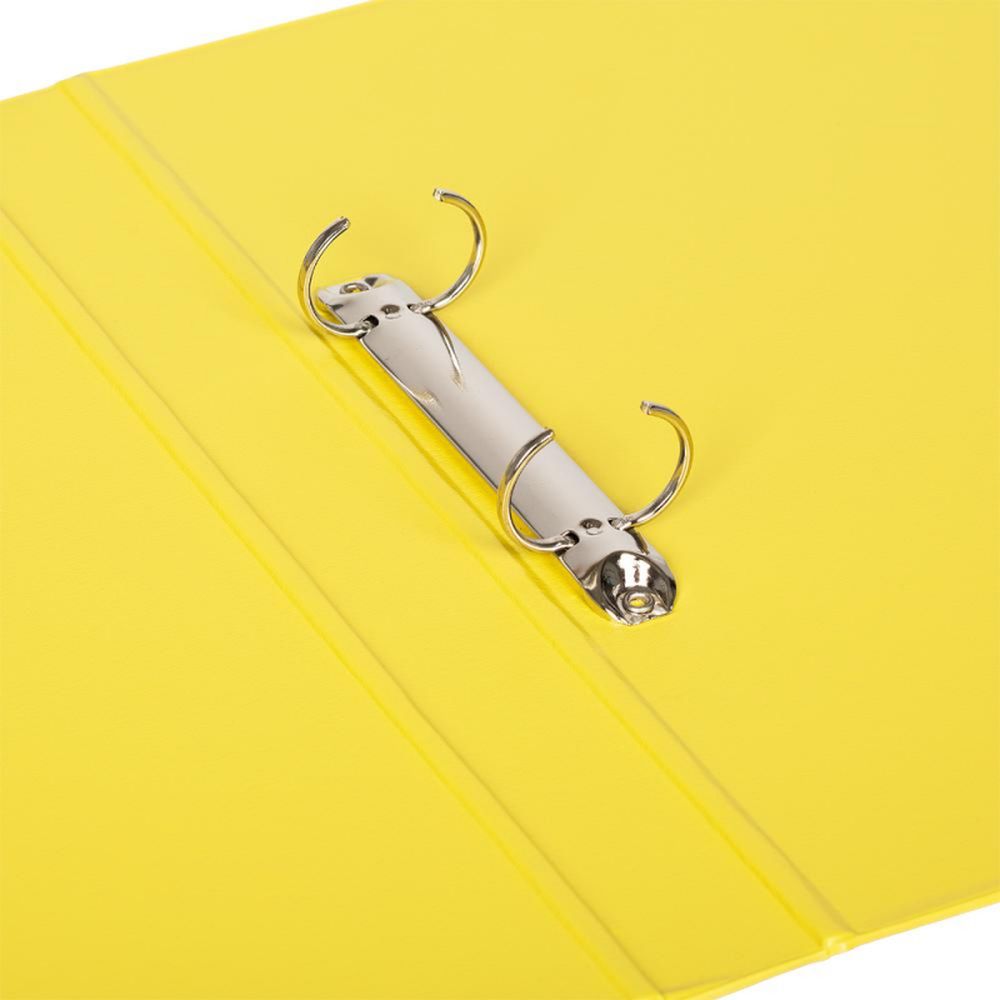 Папка на 2-х кольцах Bantex, А4, 25/35мм, картон/ПВХ, желтая