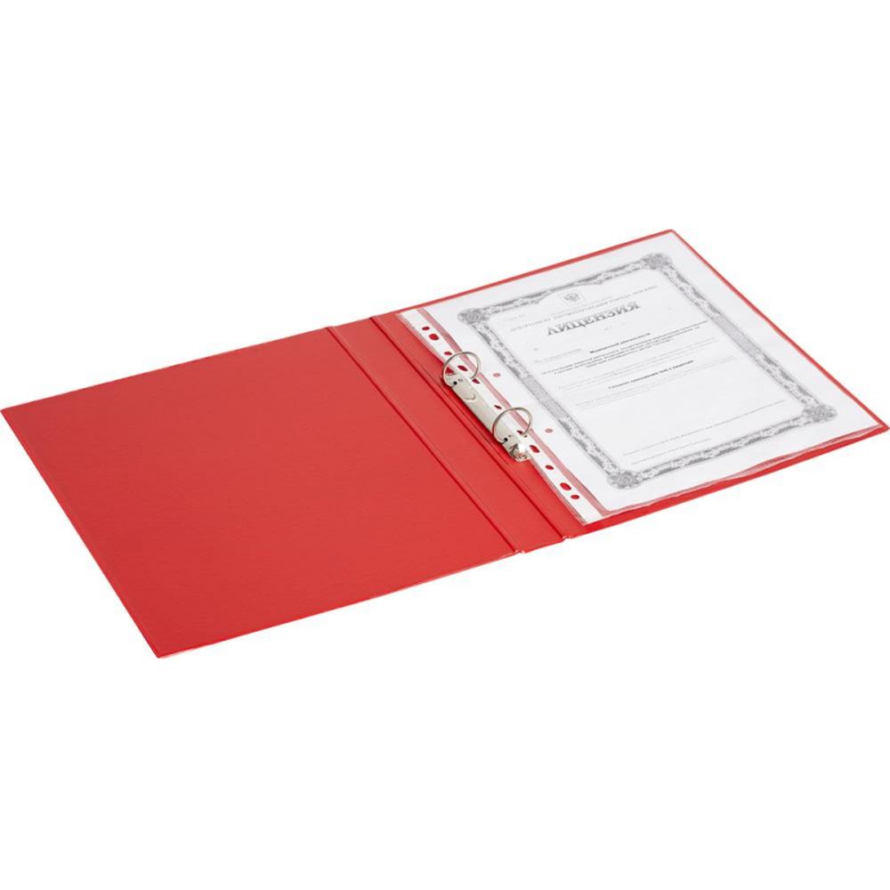 Папка на 2-х кольцах Bantex, А4, 25/35мм, картон/ПВХ, красная