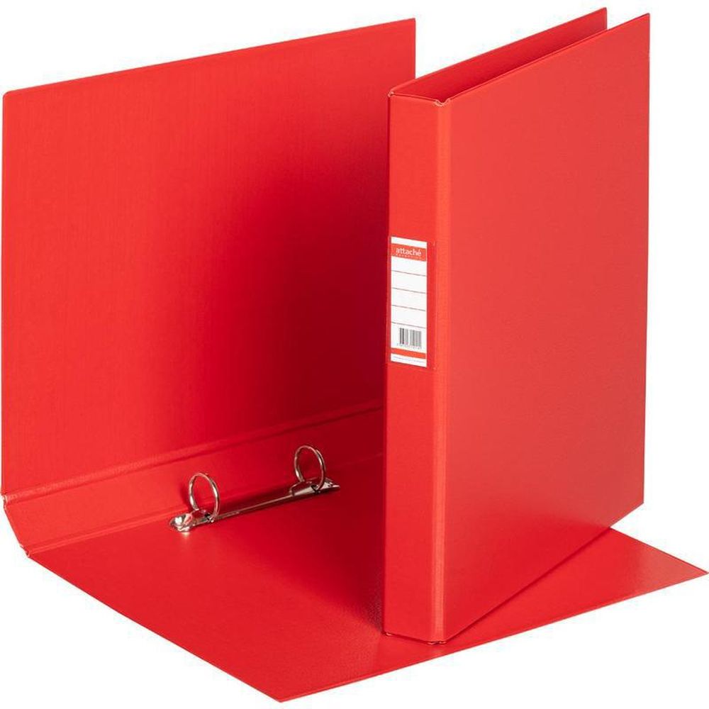 Папка на 2-х кольцах Bantex, А4, 25/35мм, картон/ПВХ, красная