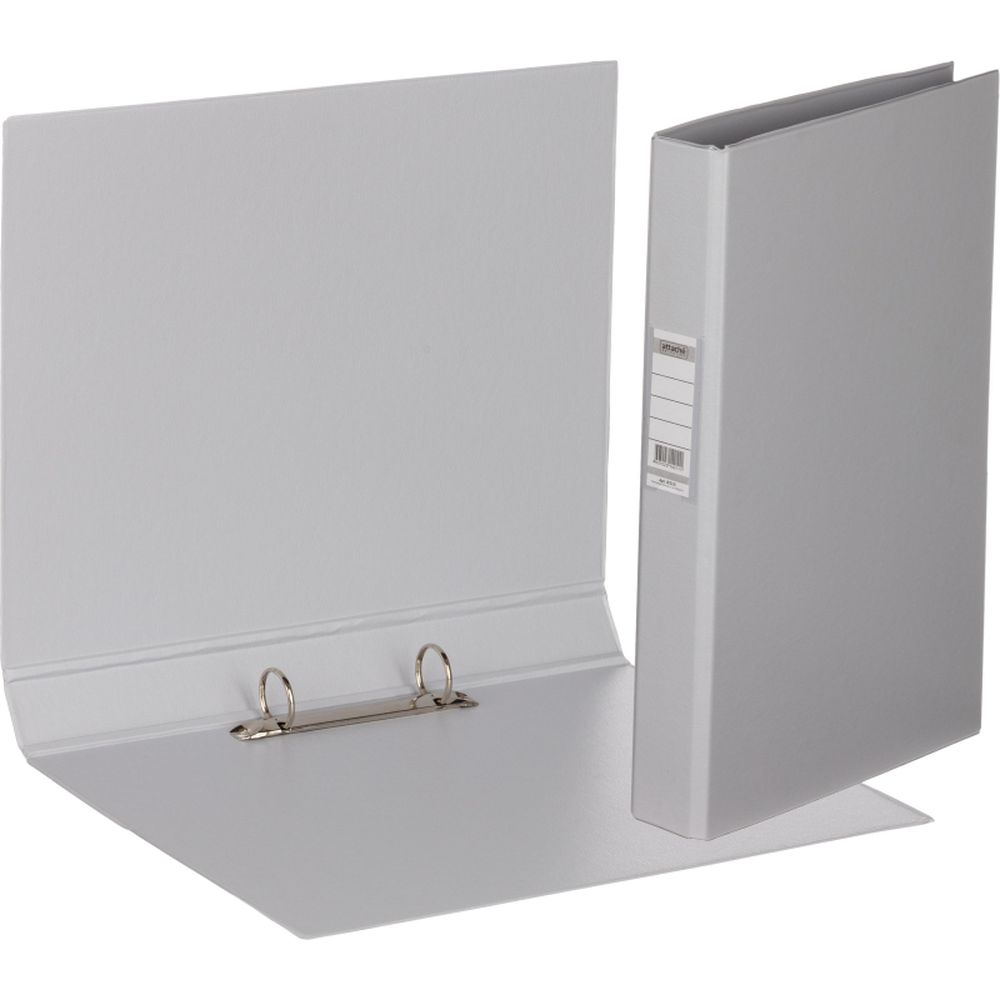 Папка на 2-х кольцах Bantex, А4, 25/35мм, картон/ПВХ, серая