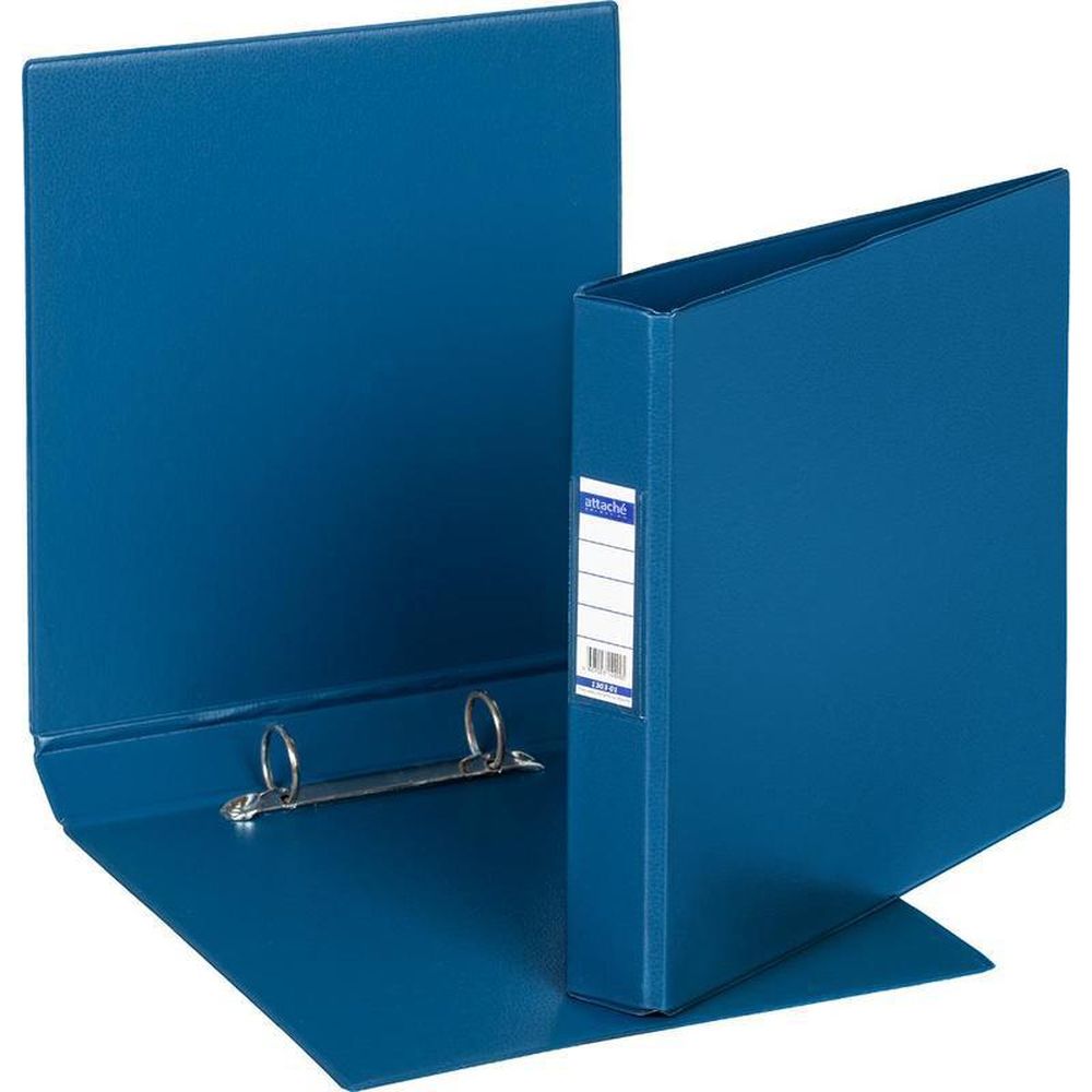 Папка на 2-х кольцах Bantex, А5, 25/35мм, картон/ПВХ, синяя