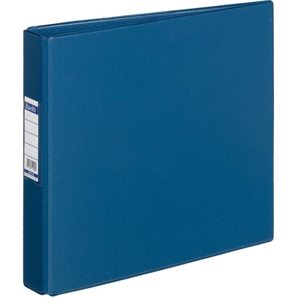 Папка на 2-х кольцах Bantex, А5, 25/35мм, картон/ПВХ, синяя