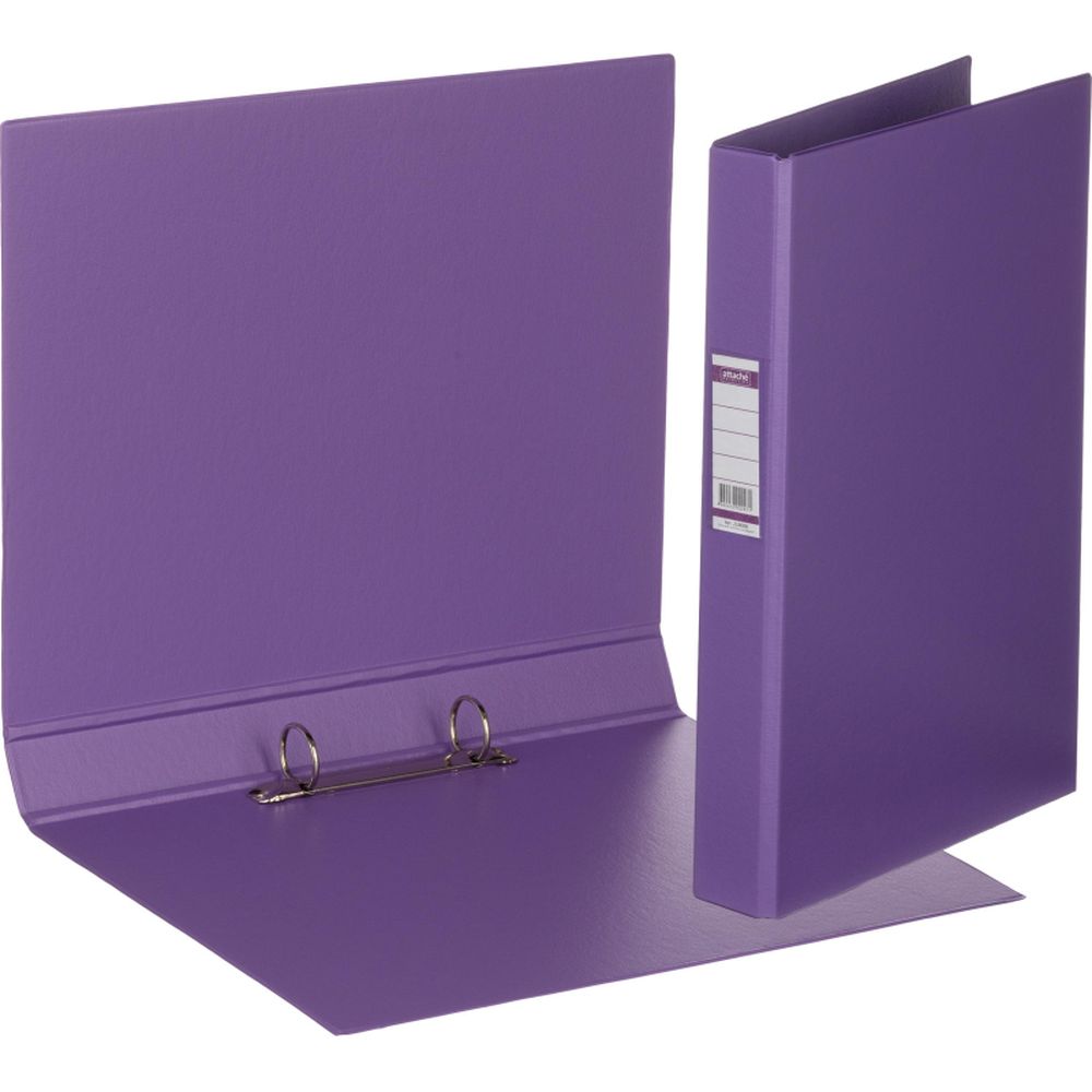 Папка на 2-х кольцах Bantex, А4, 25/35мм, картон/ПВХ, сиреневый