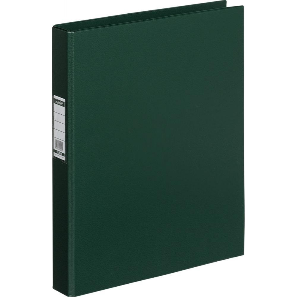 Папка на 2-х кольцах Bantex, А4, 25/35мм, картон/ПВХ, темно-зеленая