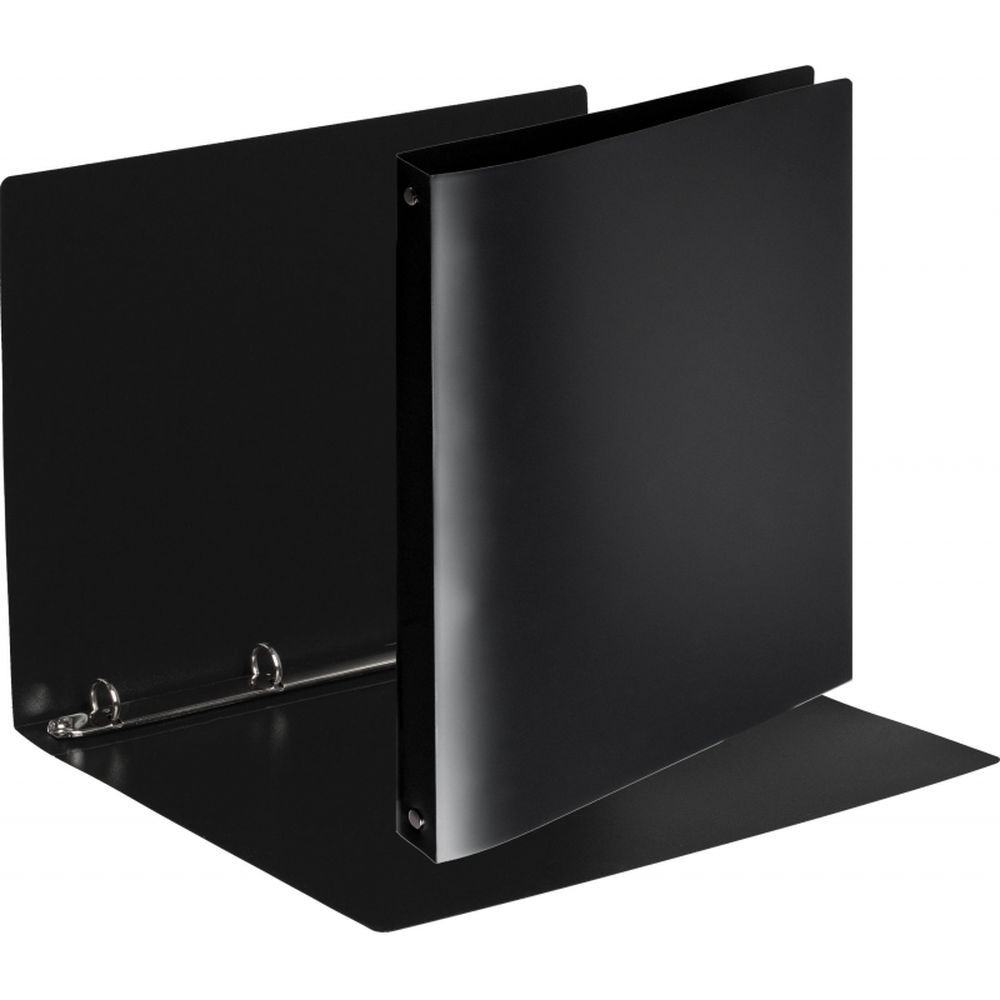 Папка на 4-х кольцах Attache F504/045, А4, 17/32мм, пластик, черная