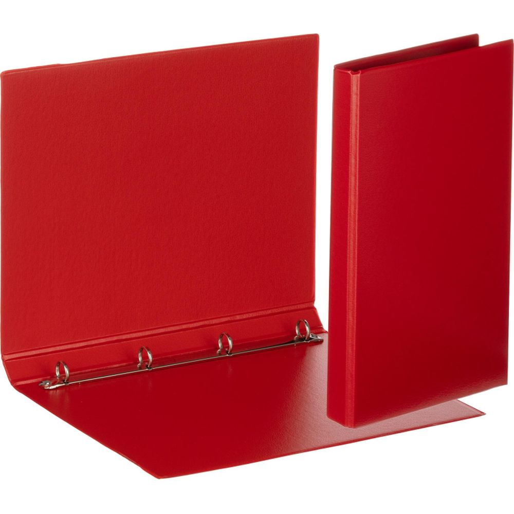 Папка на 4-х кольцах Bantex, А4, 15/25мм, картон/ПВХ, красная