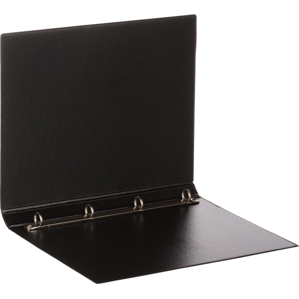 Папка на 4-х кольцах Bantex, А4, 15/25мм, картон/ПВХ, черная