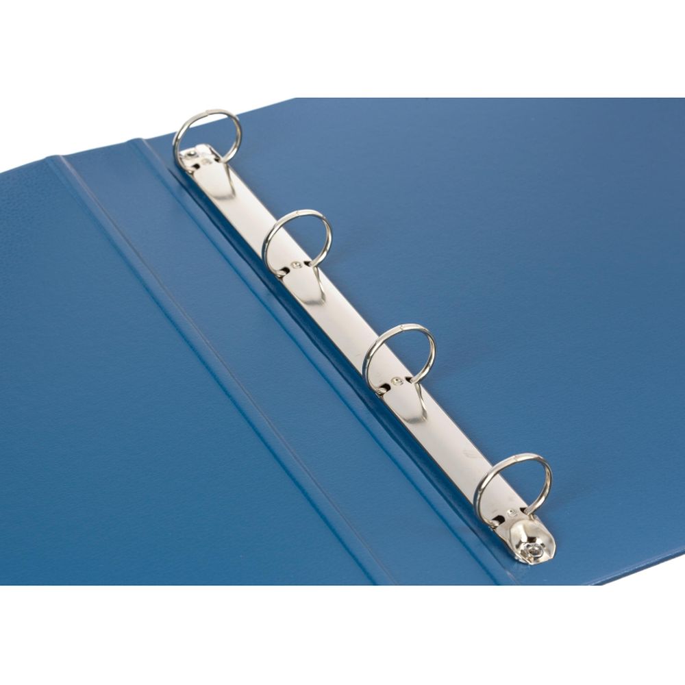 Папка на 4-х кольцах Bantex, А4, 25/35мм, картон/ПВХ, синяя