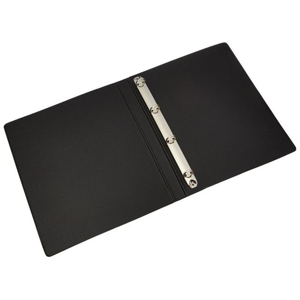 Папка на 4-х кольцах Bantex, А4, 25/35мм, картон/ПВХ, черная