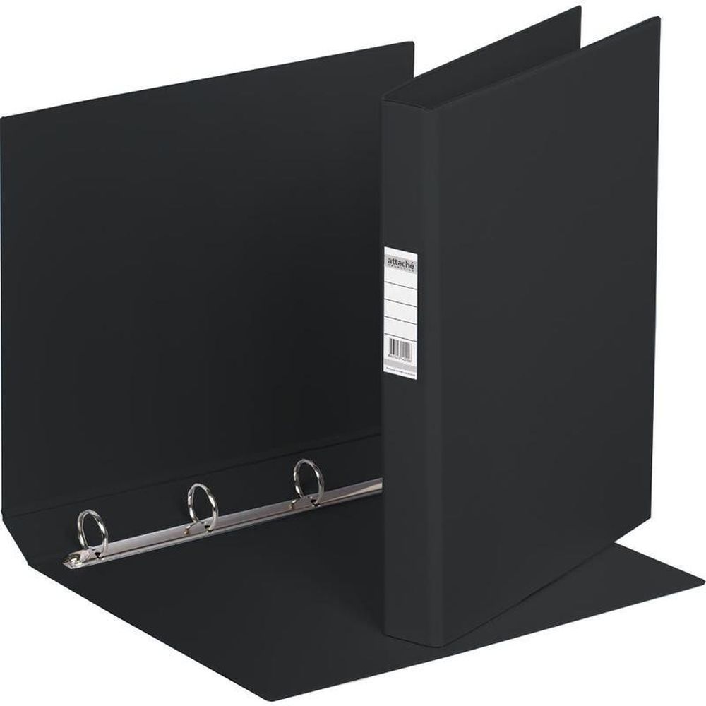 Папка на 4-х кольцах Bantex, А4, 25/35мм, картон/ПВХ, черная