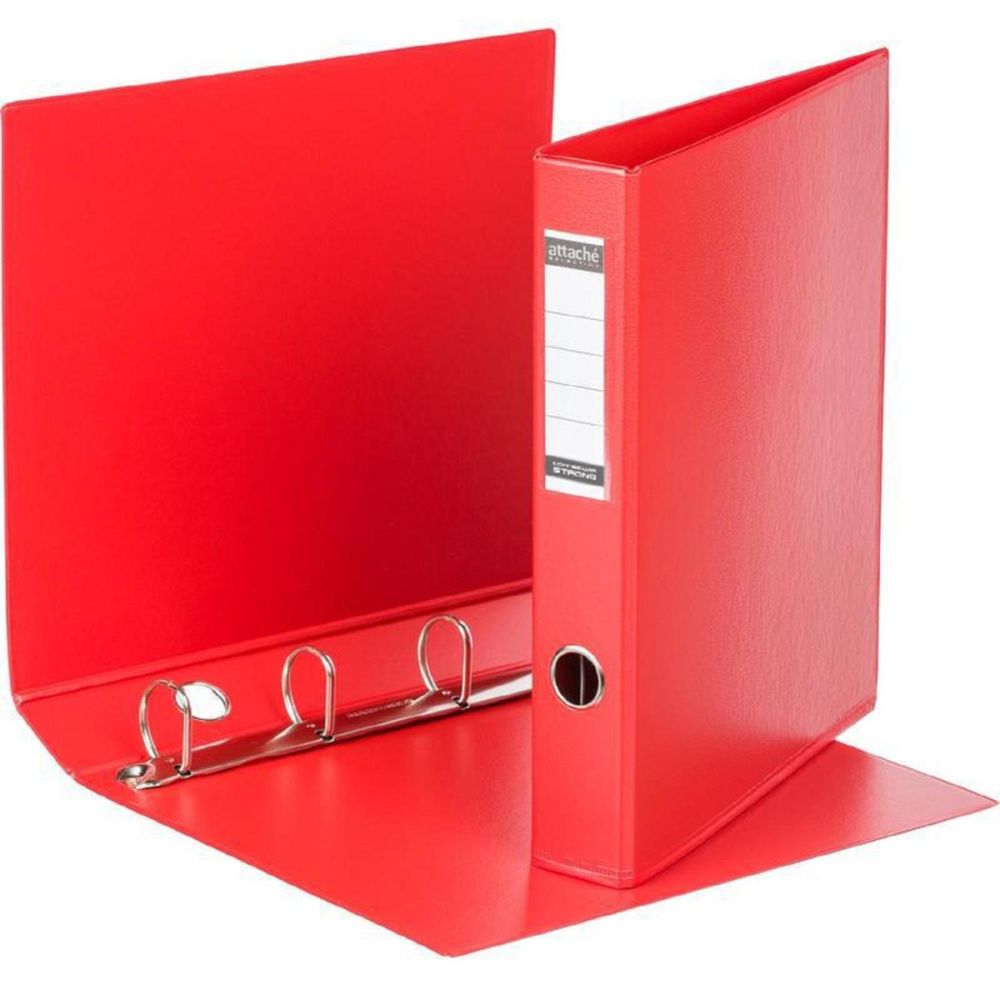 Папка на 4-х кольцах Bantex, А4, 40/50мм, картон/ПВХ, красная