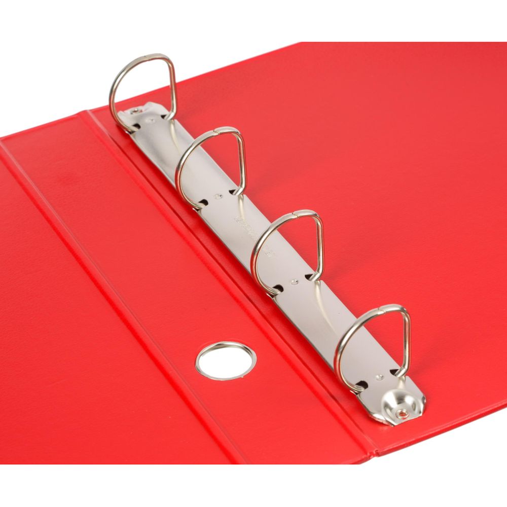 Папка на 4-х кольцах Bantex, А4, 40/50мм, картон/ПВХ, красная