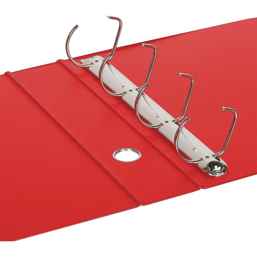 Папка на 4-х кольцах Bantex, А4, 45/60мм, картон/ПВХ, красная