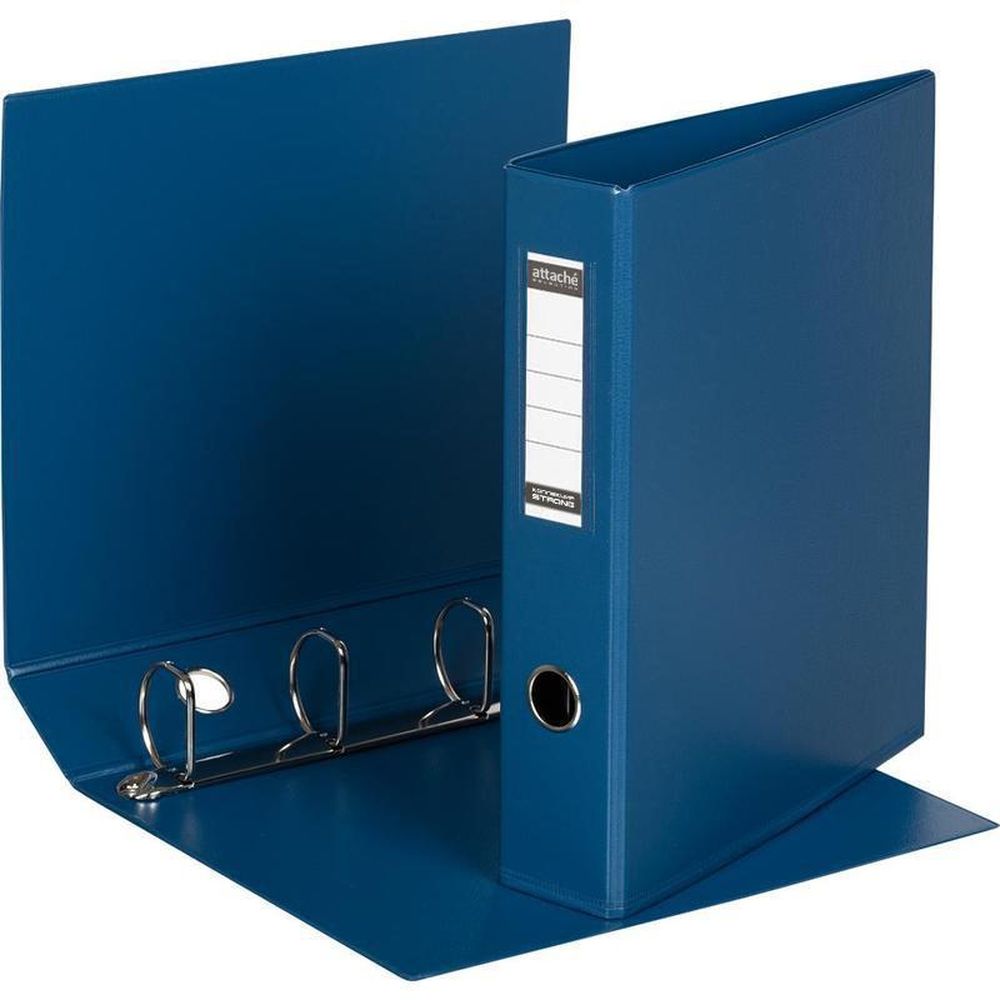 Папка на 4-х кольцах Bantex, А4, 45/60мм, картон/ПВХ, синяя