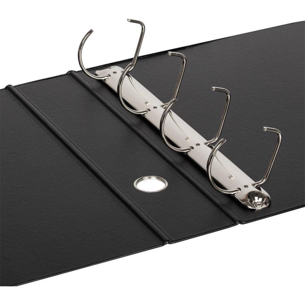 Папка на 4-х кольцах Bantex, А4, 45/60мм, картон/ПВХ, черная