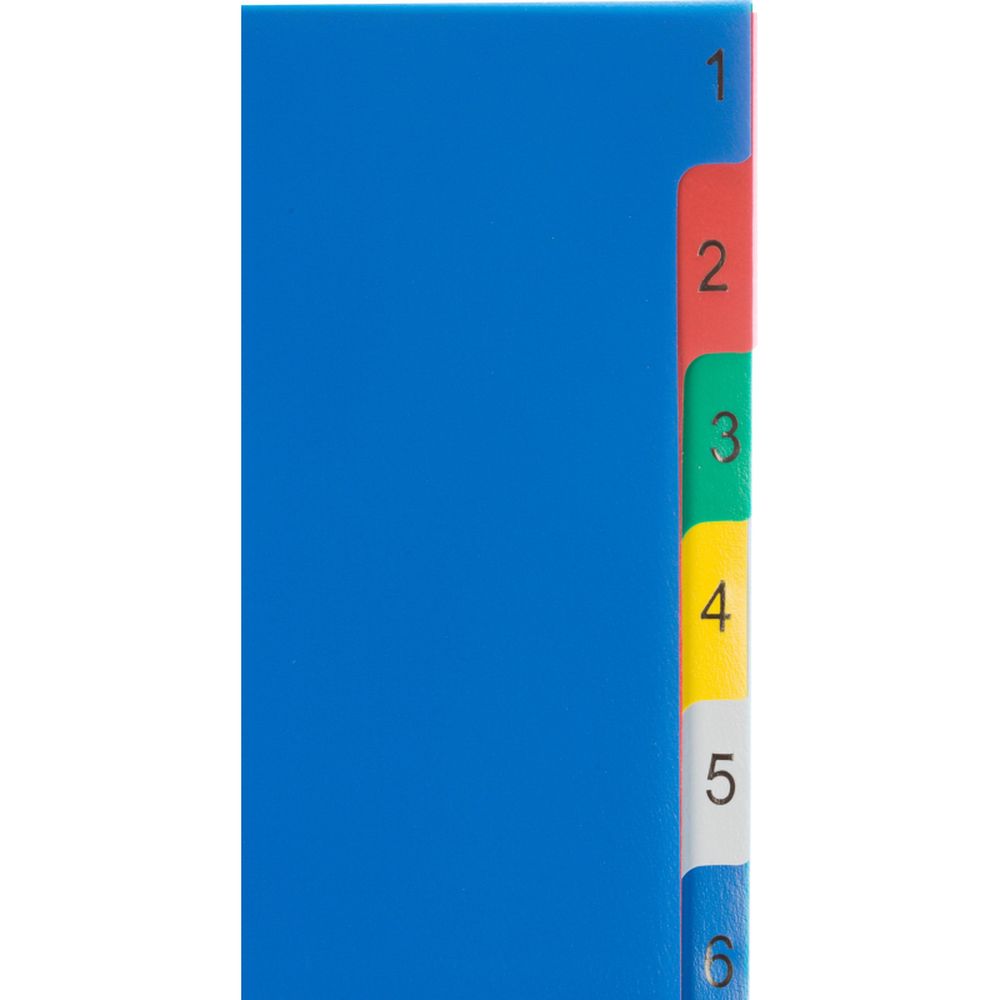 Разделитель 1-10 разделов, Attache Selection, А4+, пластик, цв. ярлыки