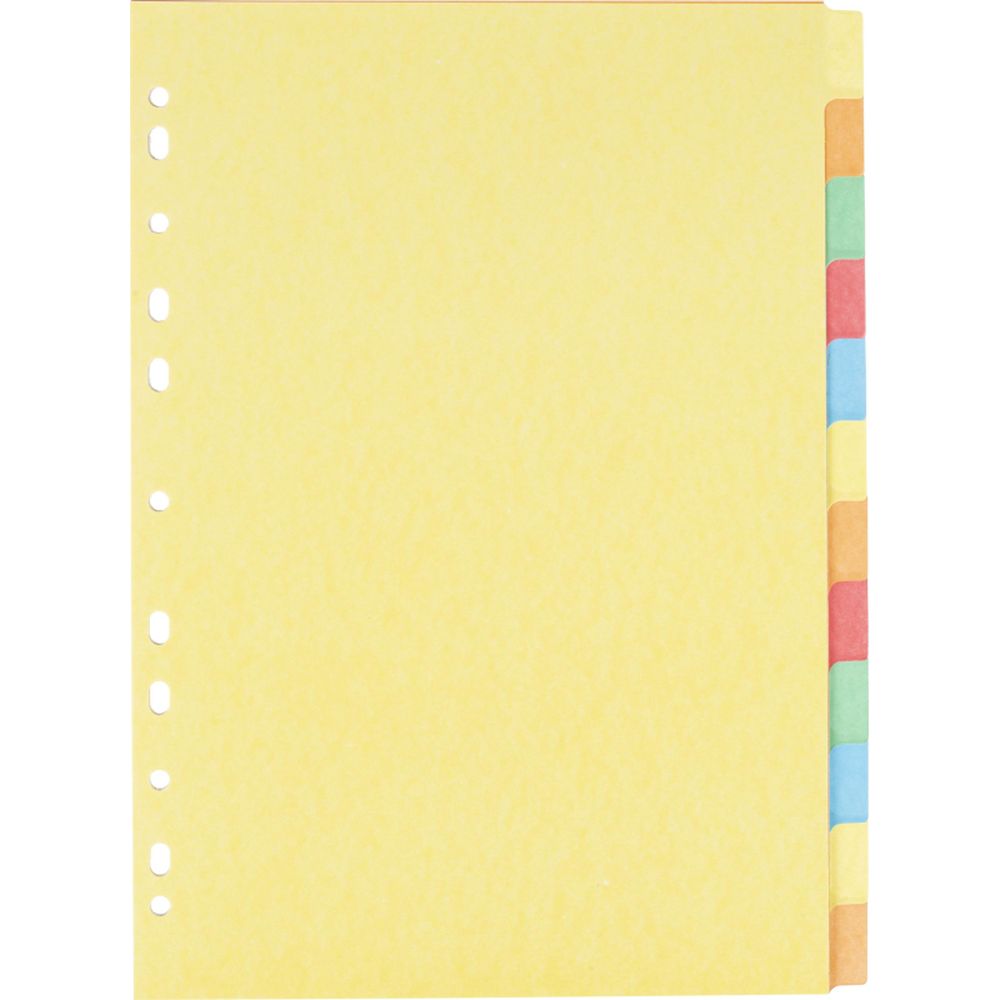 Разделитель 12цв. ATTACHE, А4, картон, титульный лист