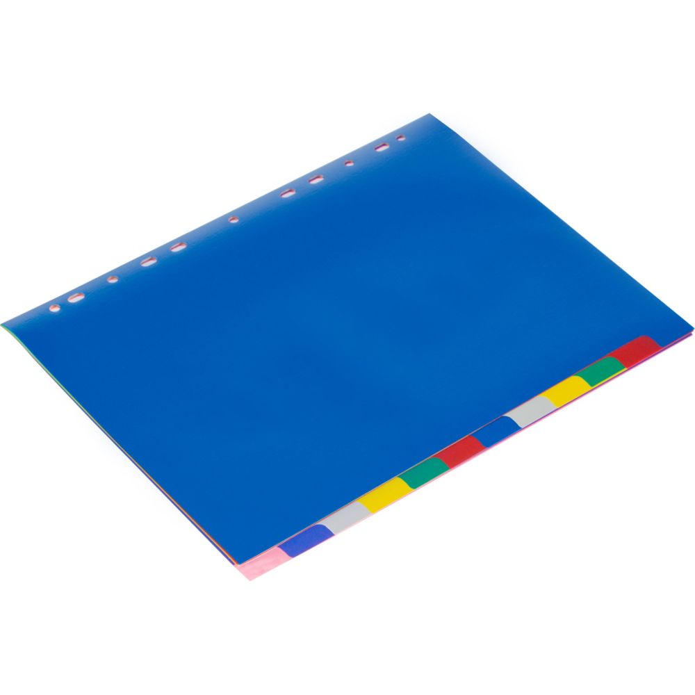 Разделитель 12цв. ATTACHE, А4, пластик, БЕЗ титульного листа