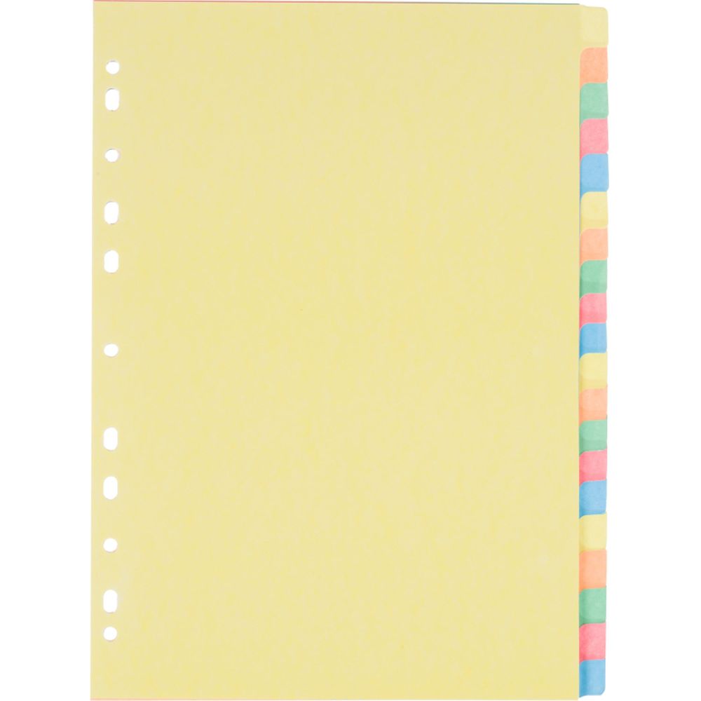 Разделитель 20цв. ATTACHE, А4, картон, титульный лист