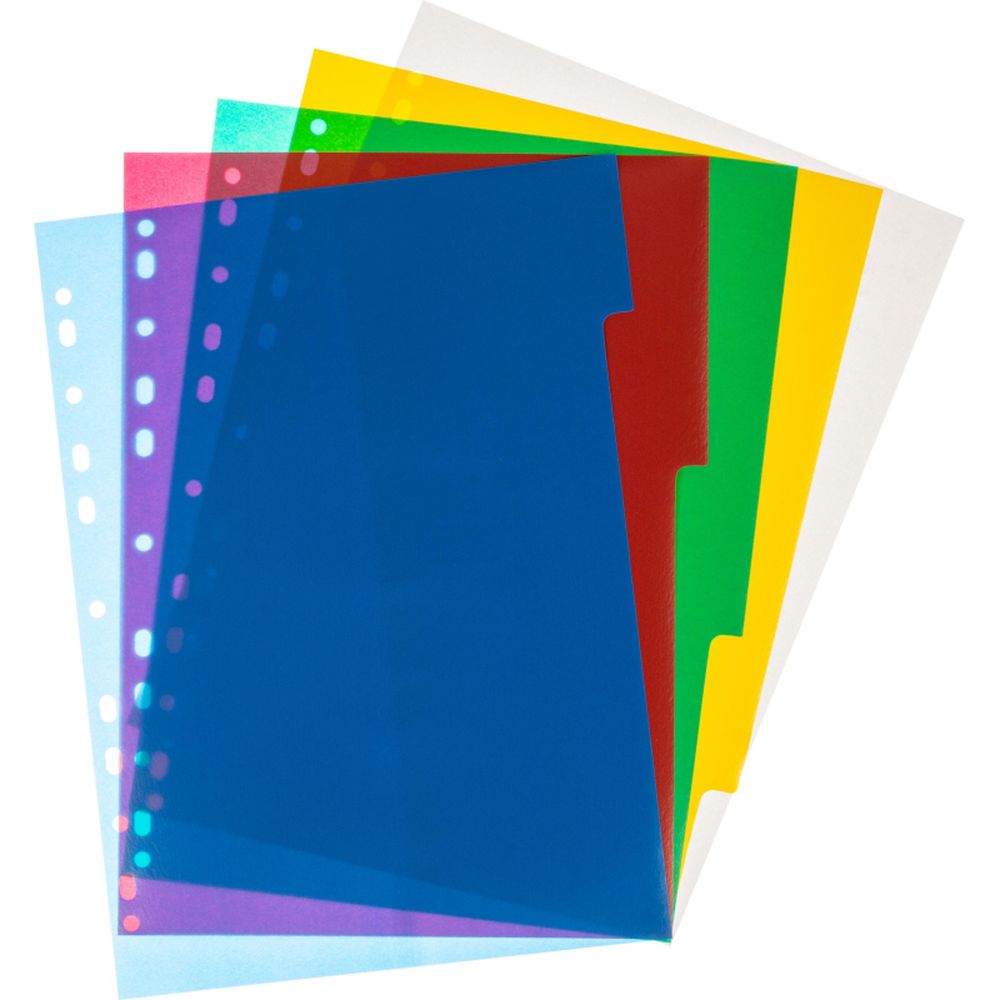 Разделитель 5цв. ATTACHE, пластик, без титульного листа