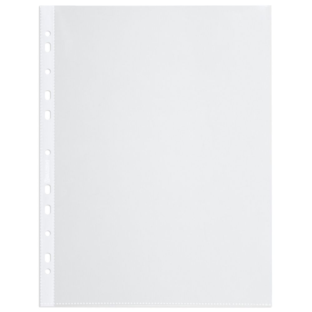 Папки-файлы перфорированные А4 BRAUBERG