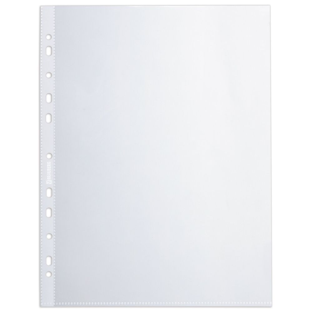 Папки-файлы перфорированные А4 BRAUBERG