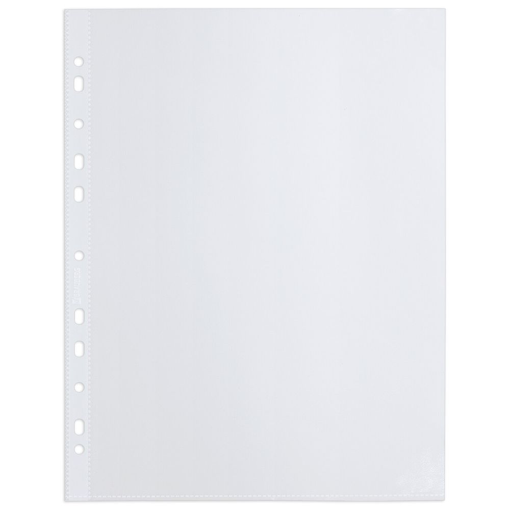 Папки-файлы перфорированные А4 BRAUBERG