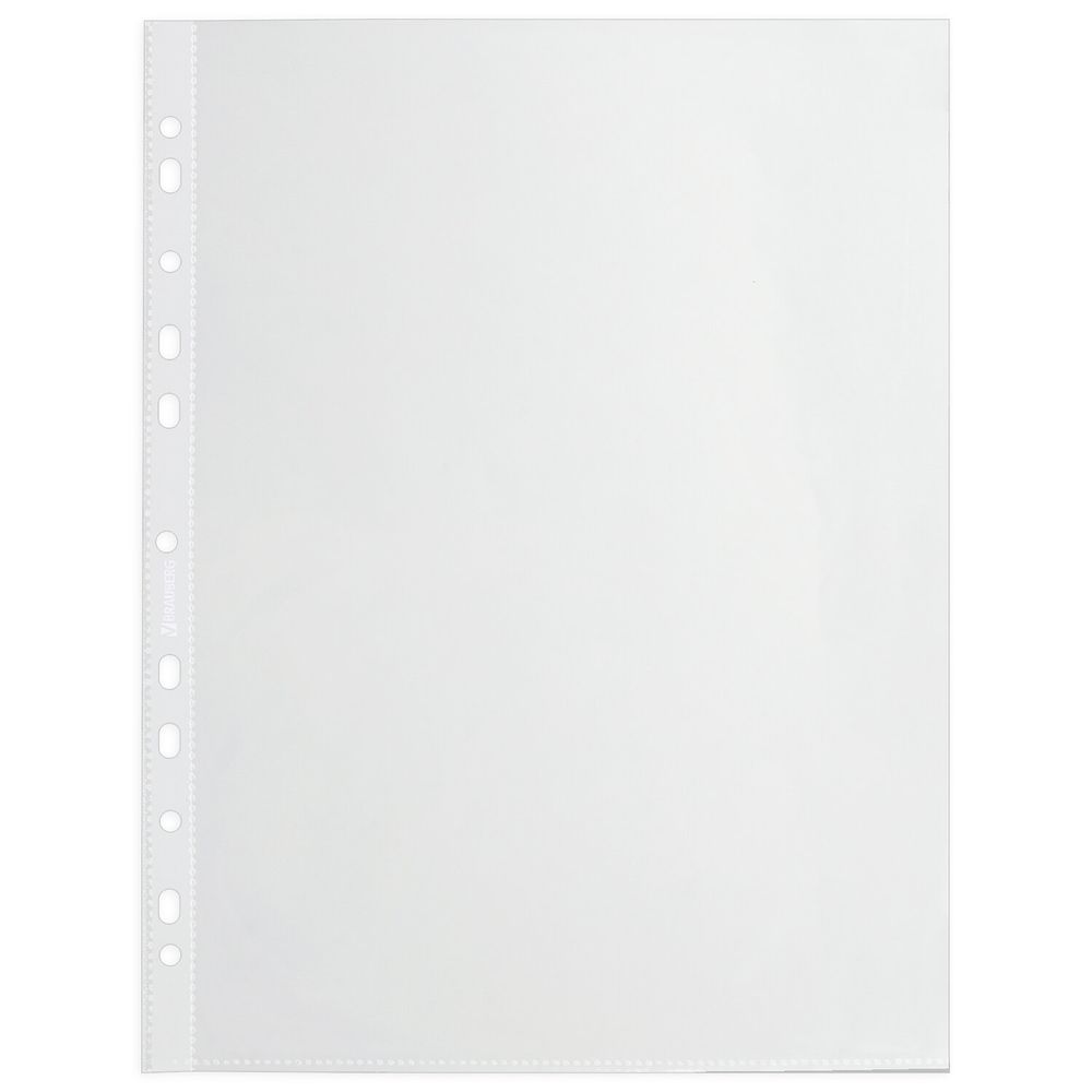 Папки-файлы перфорированные А4 BRAUBERG 