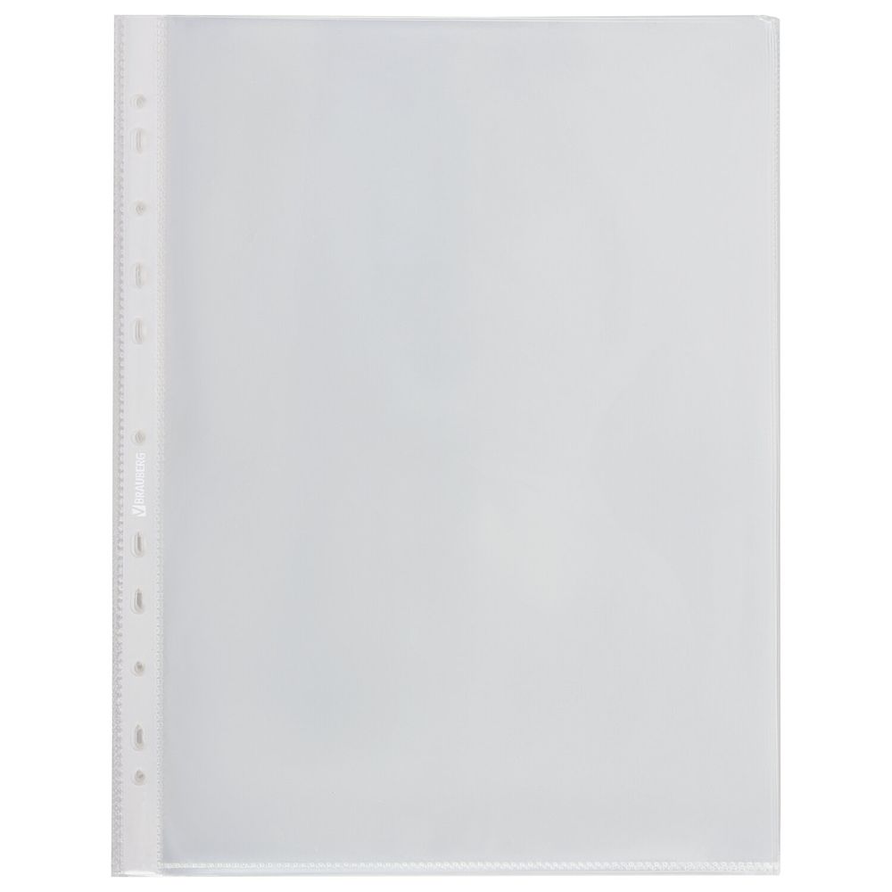 Папки-файлы перфорированные А4 BRAUBERG 