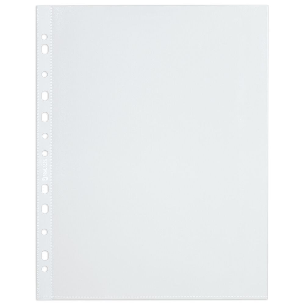 Папки-файлы перфорированные А4 BRAUBERG