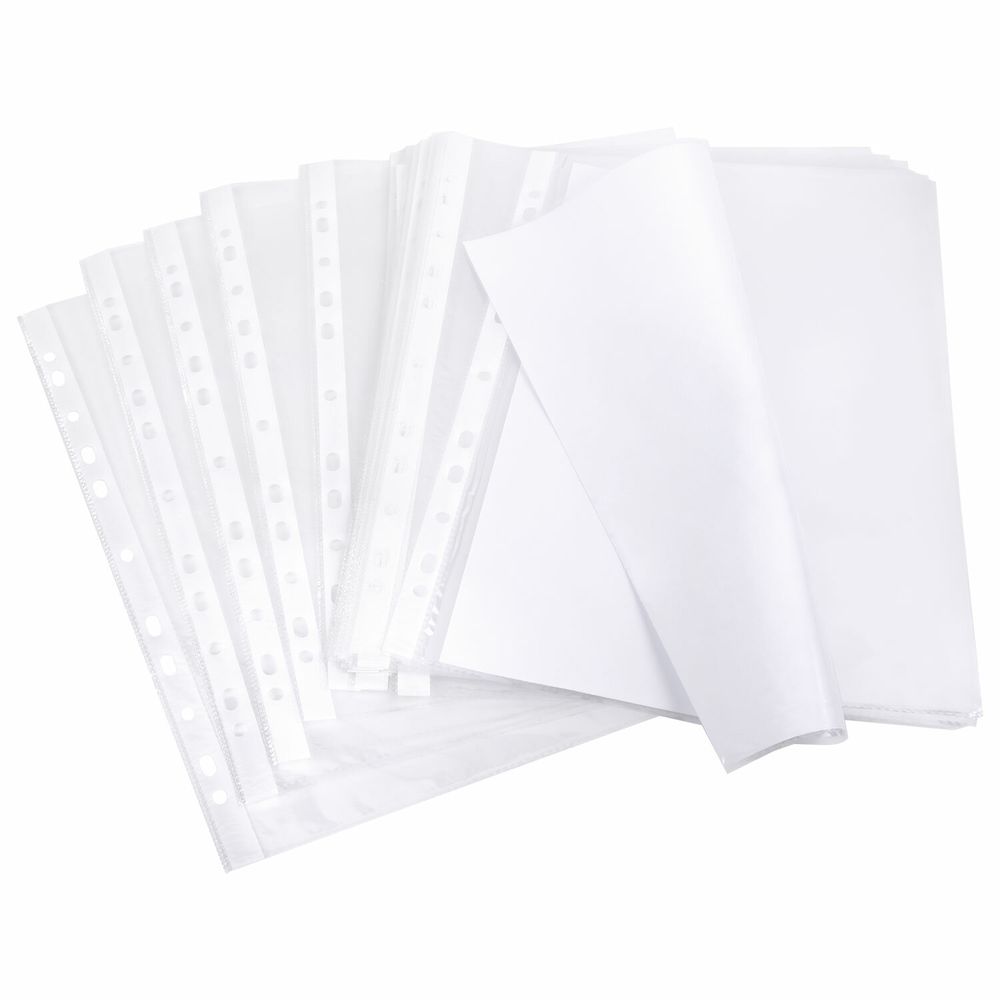 Папки-файлы перфорированные А4 BRAUBERG