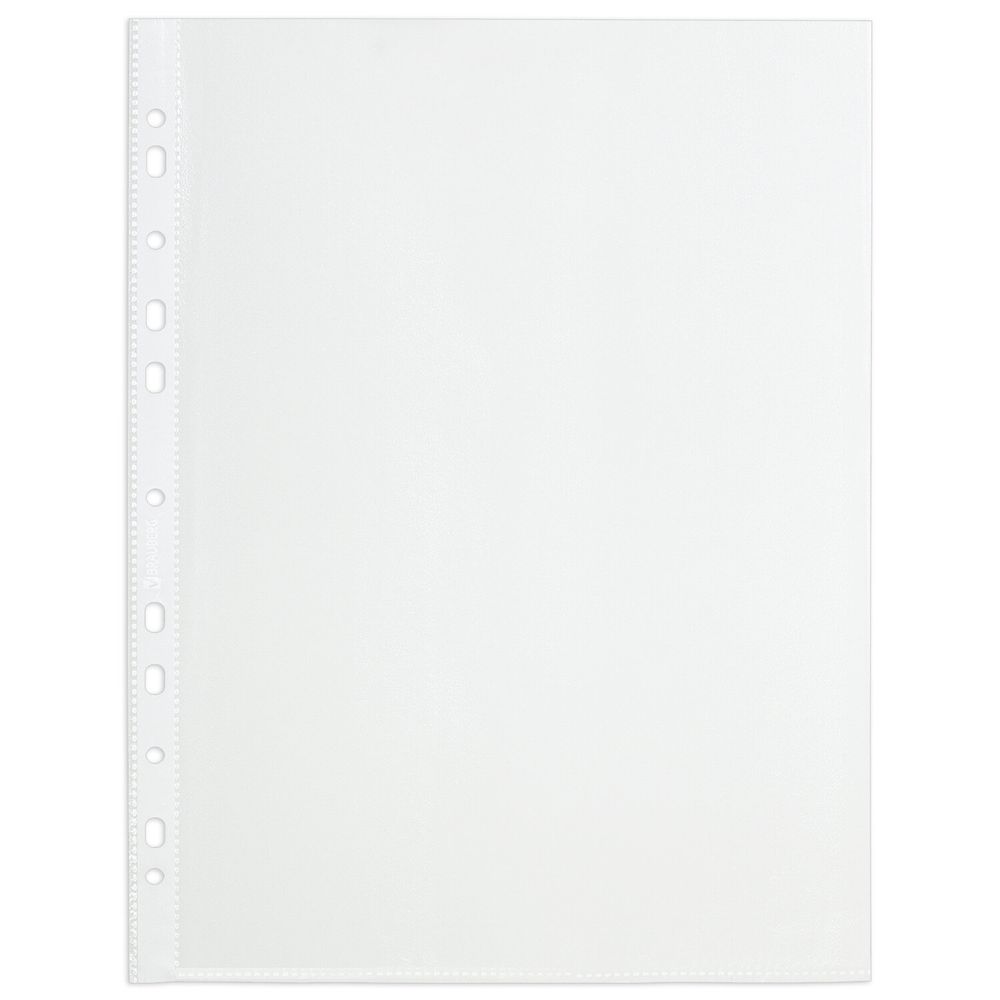 Папки-файлы перфорированные А4 BRAUBERG